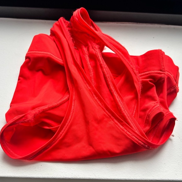 SKIMS Jelly Sheer Scoop-Neck Stretch-Woven Bra in Poppy - Picture 2 of 7